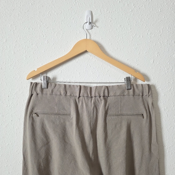 Eyn Vas Gray Linen Eucalpytus Trouser Pants L - Picture 9 of 13